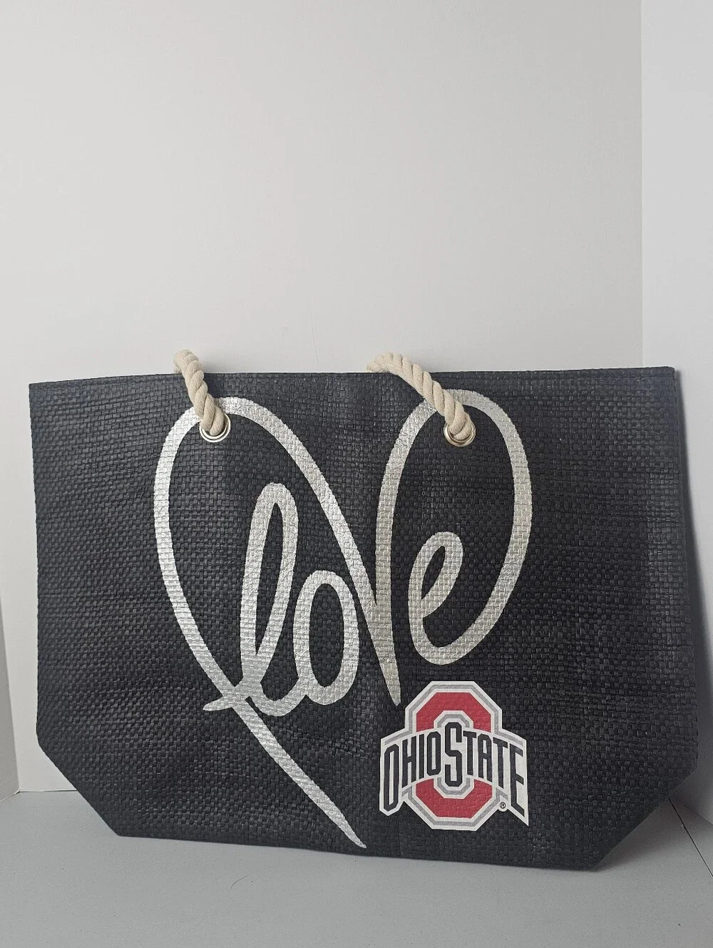 Littlearth NCAA Love Tote Bag Ohio State Buckeyes Fan Game Rope Handles NWOT
